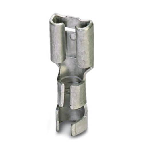 Thumbnail - Phoenix Contact 3240160 Flachsteckhülse Steckbreite: 6.3 mm Steckdicke: 0.8 mm 180 ° Unisoliert Metall 100 St.