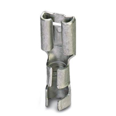 Phoenix Contact 3240160 Flachsteckhülse Steckbreite: 6.3 mm Steckdicke: 0.8 mm 180 ° Unisoliert Metall 100 St.