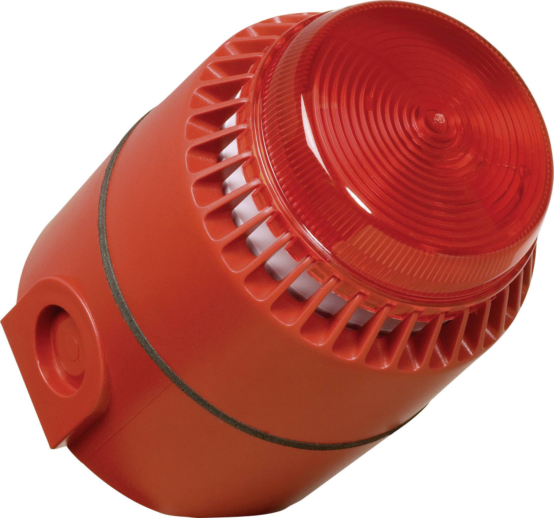 COMPRO Kombi-Signalgeber ComPro Flashni Rot Blitzlicht, Dauerton 24 V/DC 110 dB