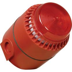 ComPro Kombi-Signalgeber Flashni Rot Blitzlicht, Dauerton 24 V/DC 110 dB FL/RL/R/D/24/SEP/SW