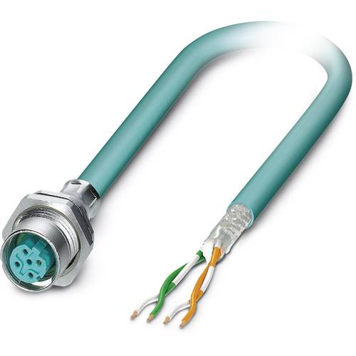 Phoenix Contact 1437708 Sensor-/Aktor-Einbausteckverbinder M12 Buchse, Einbau 2.00 m Polzahl Sensoren: 4 1 St.