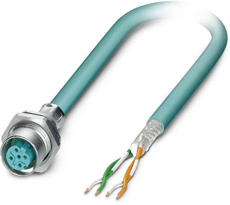 TRU Components TC-12833140 Sensor-/Aktorleitung M12 Gewinkelt – 2 M, 5-polig, Für Industrieautomation & Feldbus