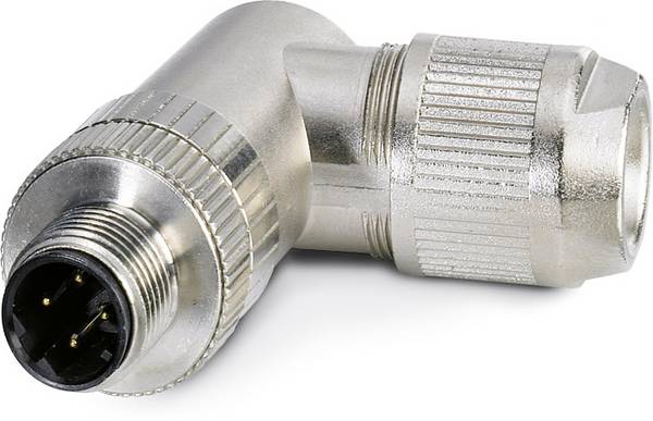 Phoenix Contact 1554539 Sensor-/Aktor-Datensteckverbinder M12 Stecker, gewinkelt  Polzahl Sensoren: 4 1 St.