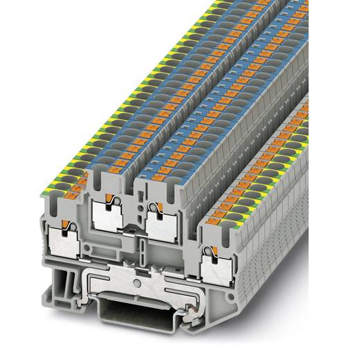 Phoenix Contact 3208566 Schutzleiter-Doppelstockklemme 3.5 mm Schnellanschluss Grau 50 St.