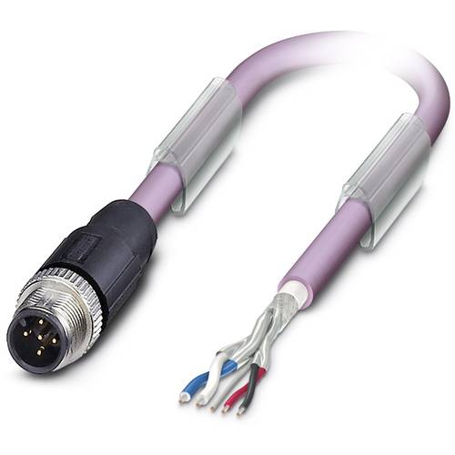 Phoenix Contact 1507421 Sensor-/Aktor-Datensteckverbinder, konfektioniert M12 Stecker, gerade 2.00 m Polzahl Sensoren: 5...