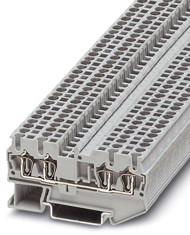 Phoenix Contact 3037452 Durchgangsklemme 5.2 mm Zugfeder Schwarz 50 St.