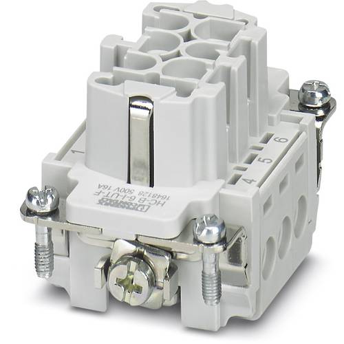 Phoenix Contact 1648128 Buchseneinsatz HC-B 6 + PE Schrauben 1 St.