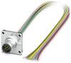 Phoenix Contact 1424138 Sensor-/Aktor-Einbausteckverbinder M12 Buchse, Einbau 0.50 m Polzahl Sensoren: 4 1 St.