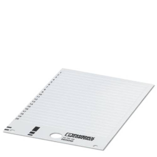 Phoenix Contact 0829260 US-TMF 100 Klemmenmarkierung Montage-Art: aufclipsen Beschriftungsfläche: 10 x 6.60 mm Weiß Anza...