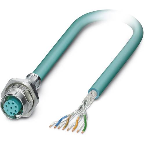 Phoenix Contact 1553378 Sensor-/Aktor-Einbausteckverbinder M12 Buchse, Einbau 1.00 m Polzahl Sensoren: 8 1 St.