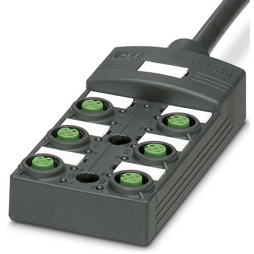 Phoenix Contact SACB-6/12-L-10,0PUR SCO P 1452673 Sensor/Aktorbox passiv M12-Verteiler mit Kunststoffgewinde 1 St.