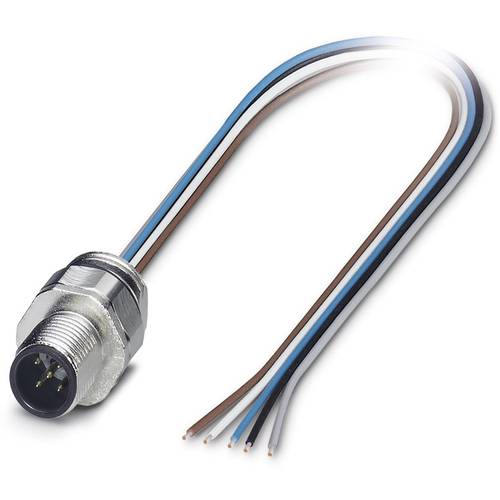 Phoenix Contact 1671124 Sensor-/Aktor-Einbausteckverbinder M12 Stecker, Einbau 0.50 m Polzahl Sensoren: 5 1 St.