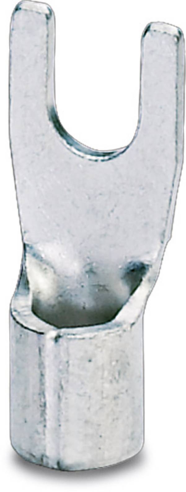 Phoenix Contact 3240147 Gabelkabelschuh 1.10 mm² 2.50 mm² Loch-Ø=8.4 mm Unisoliert Metall 100 St.