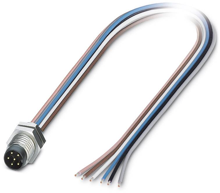 Phoenix Contact 1453494 Sensor-/Aktor-Einbausteckverbinder M8 Stecker, Einbau 0.50 m Polzahl Sensoren: 6 1 St. Piece