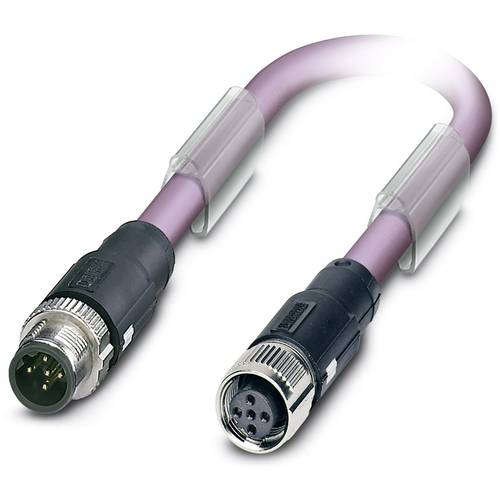 Thumbnail - Phoenix Contact 1518290 Sensor-/Aktor-Datensteckverbinder, konfektioniert M12 Stecker, gerade, Buchse, gerade 5.00 m Pol...