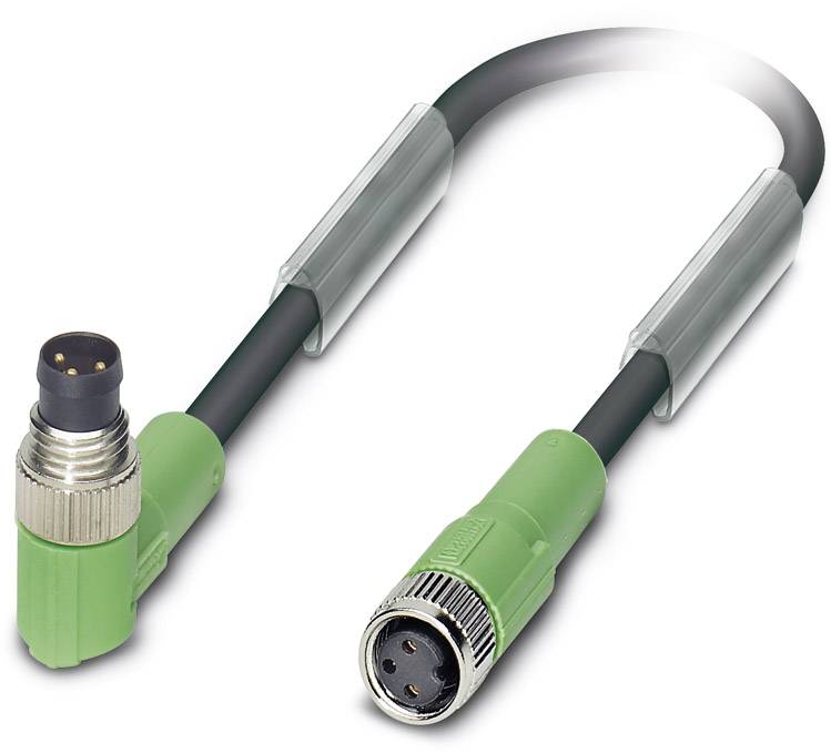 Phoenix Contact 1682045 Sensor-, aktuator-stik, M8 Stik, vinklet, Tilslutning, lige 1.50 m Pol-tal (RJ): 3 1 stk Piece