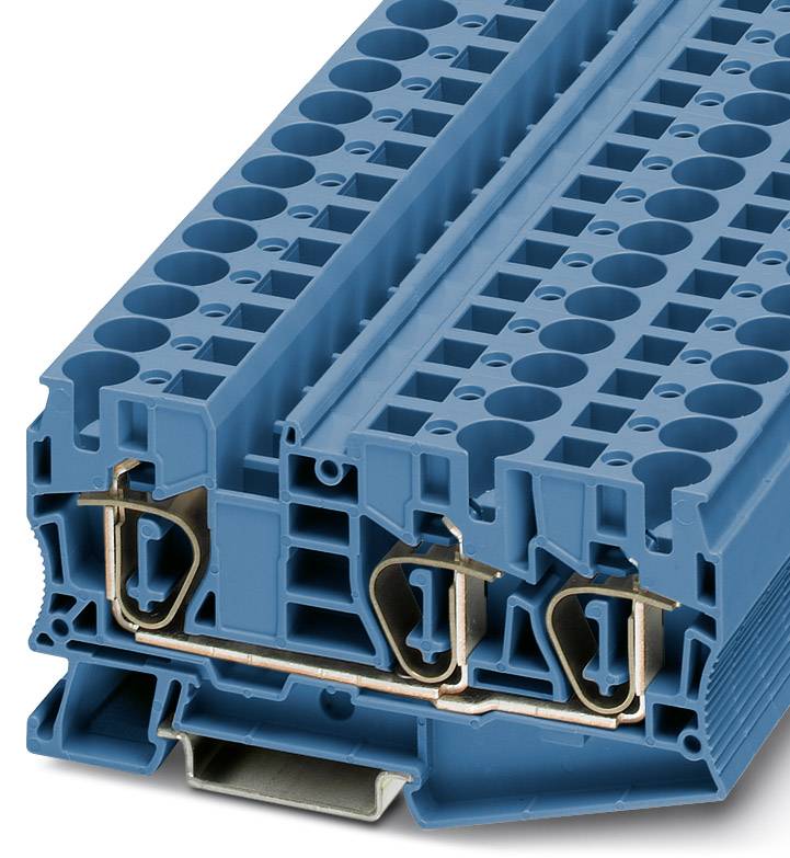 Phoenix Contact 3035292 Gennemgangsrækkeklemme 10.2 mm Trækfjeder Blå 25 stk