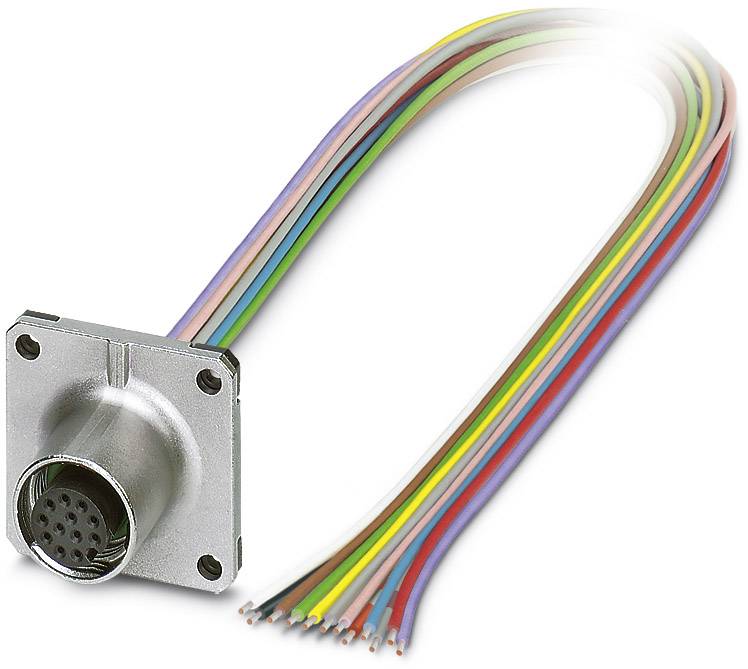 Phoenix Contact 1441710 Sensor- /aktor-stikforbinder til indbygning M12 Tilslutning, indbygning 0.50 m Pol-tal (RJ): 12 1 stk