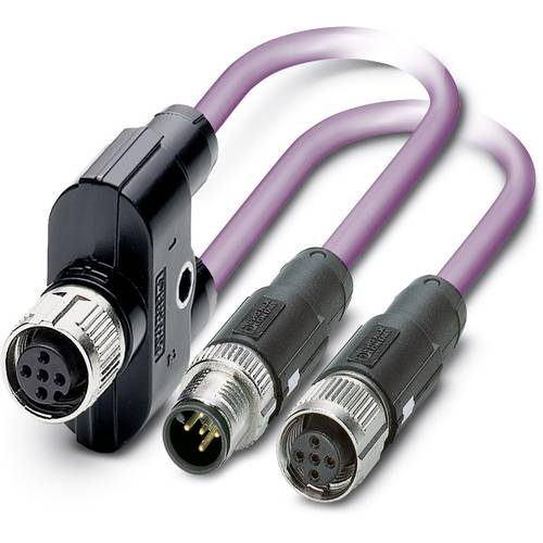 Phoenix Contact 1436013 Sensor-/Aktor-Datensteckverbinder, konfektioniert M12 Adapter, Y-Form 30.00 cm Polzahl Sensoren:...