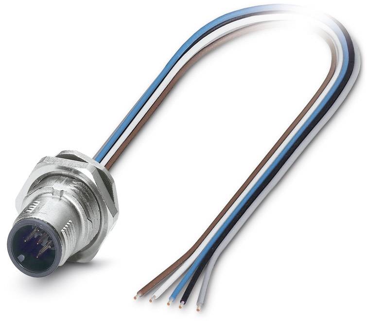 Phoenix Contact 1542703 Sensor- /aktor-stikforbinder til indbygning M12 Stik, indbygning 0.50 m Pol-tal (RJ): 5 1 stk