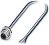 Phoenix Contact 1419629 Sensor-/Aktor-Einbausteckverbinder M12 Stecker, Einbau 0.50 m Polzahl Sensoren: 4 1 St.
