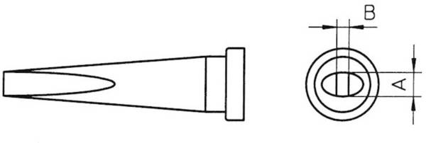 Weller LT-M Lötspitze Meißelform, lang Spitzen-Größe 3.2 mm Inhalt 1 St.