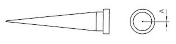 Weller LT-S Lötspitze Langform, konisch Spitzen-Größe 0.4 mm Inhalt 1 St.