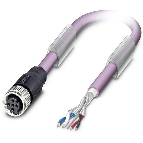 Phoenix Contact 1519370 Sensor-/Aktor-Datensteckverbinder, konfektioniert M8 Buchse, gewinkelt 0.50 m Polzahl Sensoren: ...