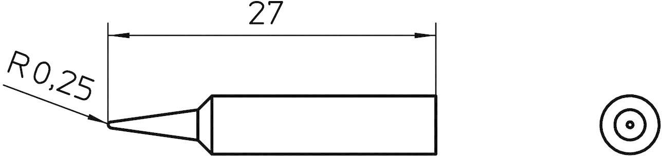 Weller XNT 1 Литровая шпица для шпиц-гресса 0,5 мм для ингаляций 1 St.