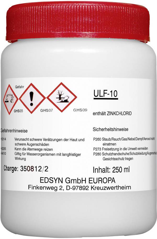 Edsyn ULF10 Lötfett Inhalt 250 ml F-SW 22