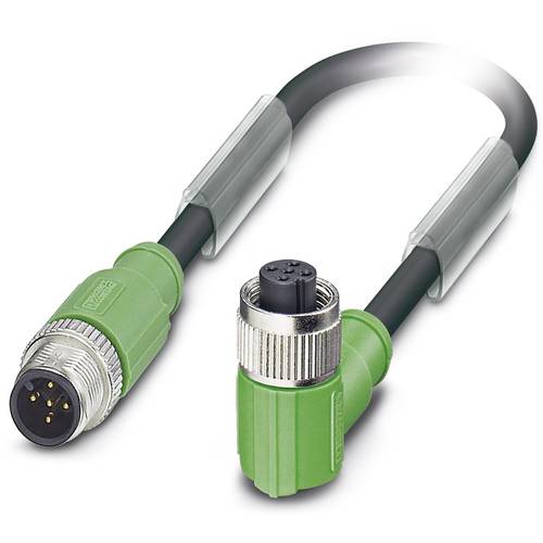 Phoenix Contact 1501045 Sensor-/Aktor-Steckverbinder, konfektioniert M12 Stecker, gerade, Buchse, gewinkelt 1.50 m Polza...