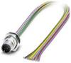 Phoenix Contact 1430459 Sensor-/Aktor-Einbausteckverbinder M12 Stecker, Einbau 0.50 m Polzahl Sensoren: 12 1 St.