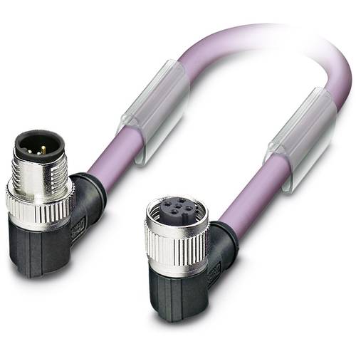 Phoenix Contact 1403633 Sensor-/Aktor-Datensteckverbinder, konfektioniert M12 Stecker, gewinkelt, Buchse, gewinkelt 0.50...