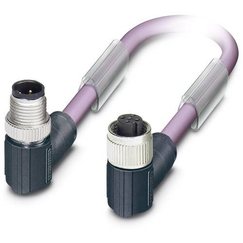 Phoenix Contact 1543935 Sensor-/Aktor-Steckverbinder, konfektioniert M12 Stecker, gewinkelt, Buchse, gewinkelt 2.00 m Po...