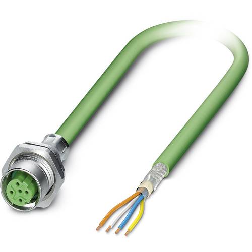 Phoenix Contact 1437782 Sensor-/Aktor-Einbausteckverbinder M12 Buchse, Einbau 2.00 m Polzahl Sensoren: 4 1 St.