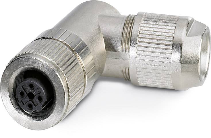 Phoenix Contact 1553637 Sensor-/Aktor-Datensteckverbinder M12 Buchse, gewinkelt Polzahl Sensoren: 4 1 St.