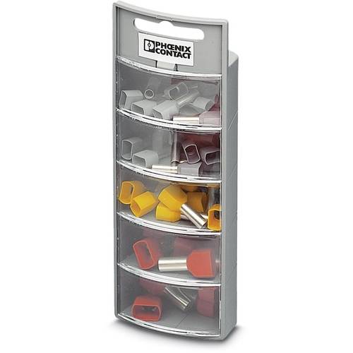 Phoenix Contact 3202999 Zwillings-Aderendhülsen-Sortiment 4 mm², 6 mm², 10 mm² Teilisoliert Grau, Gelb, Rot 40 St.