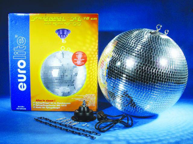Eurolite 42109230 Discokugel-Set mit Motor 40 cm