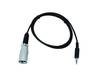 Eurolite DMX-Adapter IN DMX Adapter [1x Klinkenstecker 3.5 mm - 1x XLR-Stecker] 1.00 m