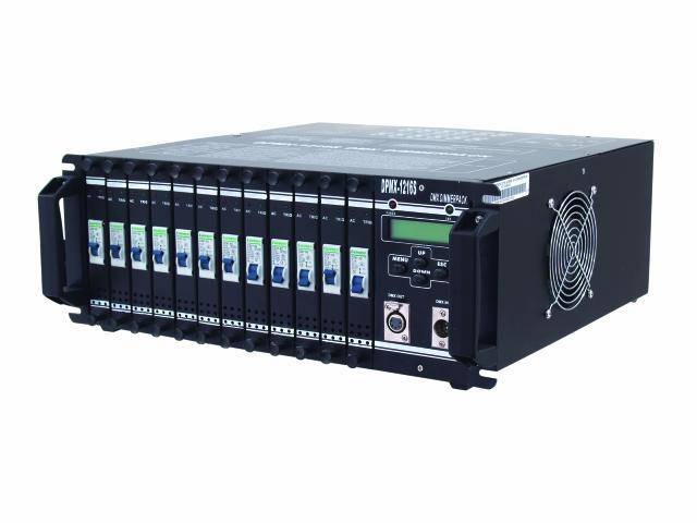 Eurolite DPMX-1216 S DMX Dimmer 12-Kanal 19 Zoll-Bauform