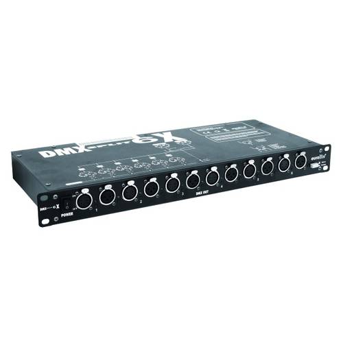 Eurolite DMX Split 6X DMX Splitter 6-Kanal 19 Zoll-Bauform