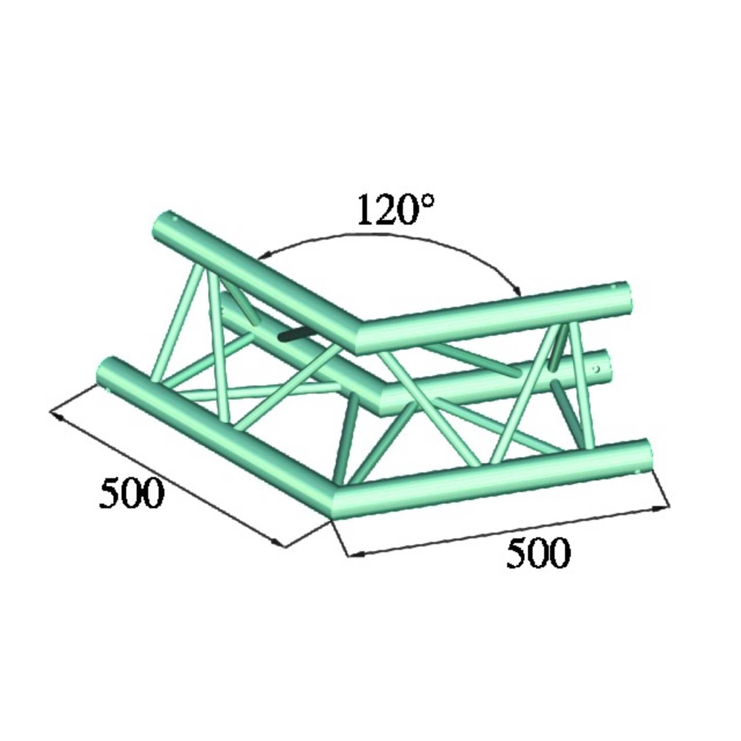 3-Punkt Traverse Ecke 120 ° Alutruss TRILOCK 6082AC-22 kaufen