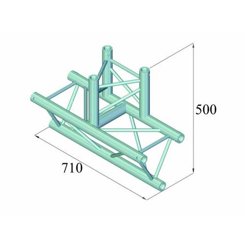 Alutruss TRILOCK 6082AT-38 3-Punkt Traverse T-Stück 90 °