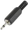 TRU COMPONENTS 595185 Klinken-Steckverbinder 2.5 mm Stecker, gerade Polzahl: 2 Mono Schwarz 1 St.
