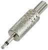 TRU COMPONENTS 595186 Klinken-Steckverbinder 2.5 mm Stecker, gerade Polzahl: 2 Mono Silber 1 St.