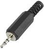 TRU COMPONENTS 1572330 Klinken-Steckverbinder 2.5 mm Stecker, gerade Polzahl: 3 Stereo Schwarz 1 St.