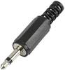 TRU COMPONENTS 595191 Klinken-Steckverbinder 3.5 mm Stecker, gerade Polzahl: 2 Mono Schwarz 1 St.