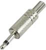 TRU COMPONENTS 1572331 Klinken-Steckverbinder 3.5 mm Stecker, gerade Polzahl: 2 Mono Silber 1 St.