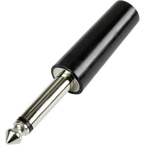 TRU COMPONENTS 595198 Klinken-Steckverbinder 6.35 mm Stecker, gerade Polzahl: 2 Mono Schwarz 1 St.