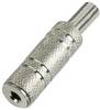 TRU COMPONENTS 595215 Klinken-Steckverbinder 3.5 mm Buchse, gerade Polzahl: 2 Mono Silber 1 St.